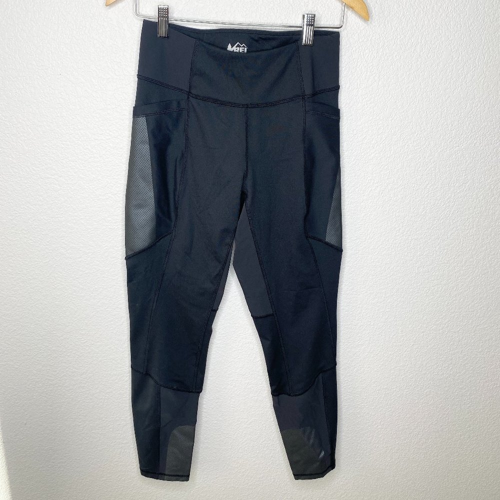 REI Co-op Black Leggings Workout Athletic Pants w/ Pockets